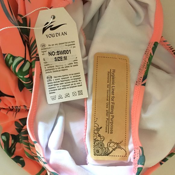 W YOU DI AN One Piece Front Cross Backless Swimsuit  🏊  NEW WITH TAGS! - Picture 8 of 11